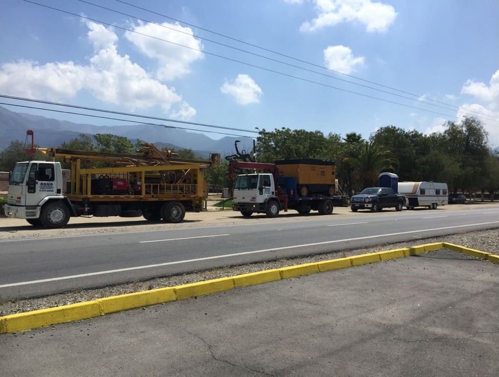 flota de maquinaria a disposición- Maquinaria para extracción de agua subterránea